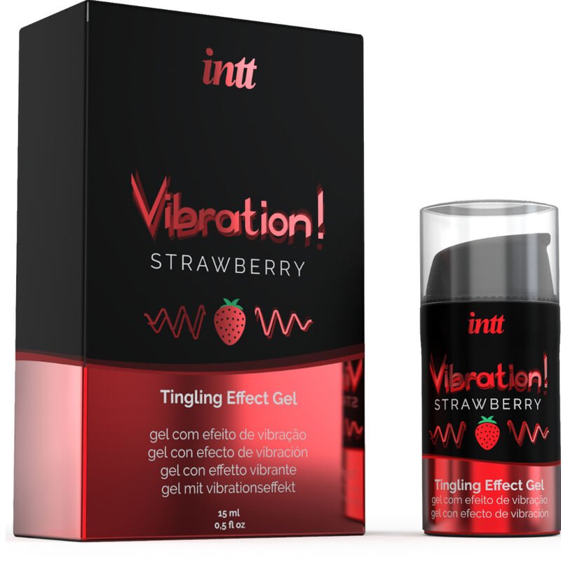 Intt - Potente Gel Vibrante Liquido Stimolante Intimo Fragola 15 Ml - immagine 2