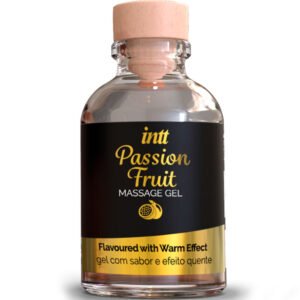 Intt Massage & Oral Sex - Gel da Massaggio al Gusto di Frutto della Passione con Effetto Calore