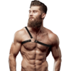 Fetish Submissive - Attitude Imbracatura in Ecopelle con Spalle Incrociate per Uomo