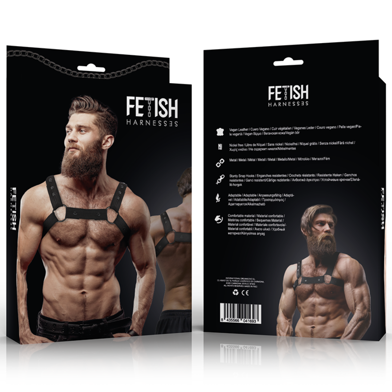 Fetish Submissive Attitudine - Imbracatura Sportiva Regolabile in Neoprene per Uomini - immagine 2