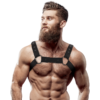 Fetish Submissive Attitudine - Imbracatura Sportiva Regolabile in Neoprene per Uomini