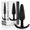 Black&Silver - Plug Anale in Silicone Kael con Manico Medio