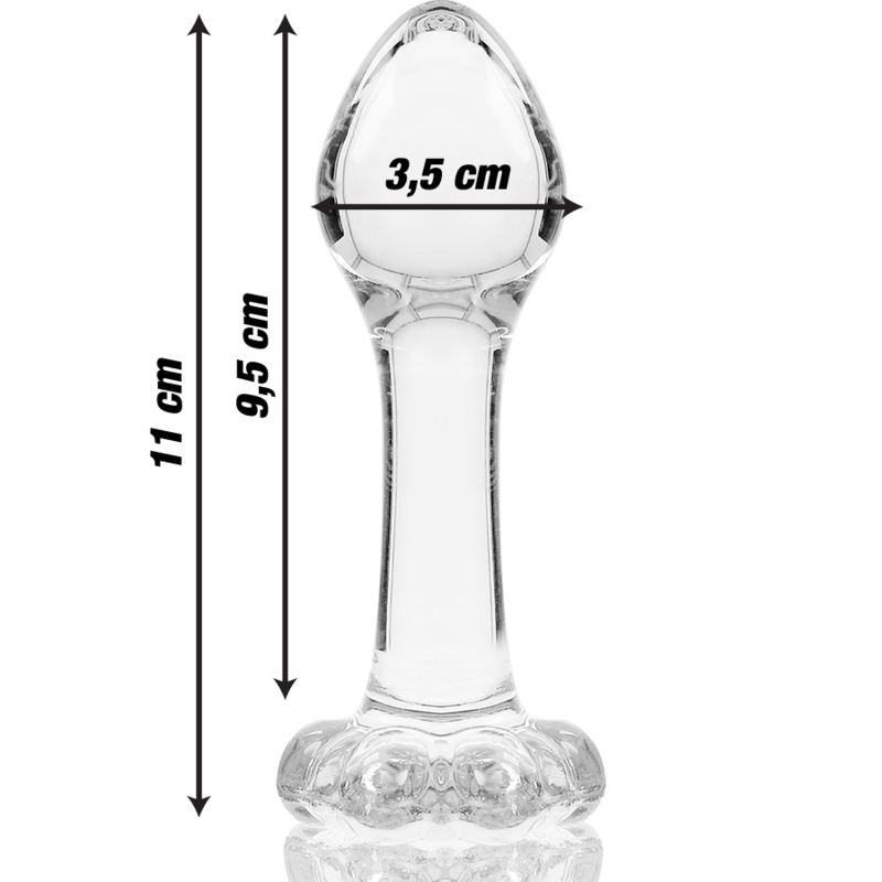 Nebula Series By Ibiza - Modello 2 Plug Anale Vetro Borosilicato Trasparente 11 Cm Ø 3.5 Cm - immagine 3