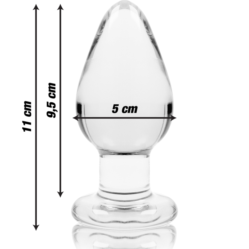 Nebula Series By Ibiza - Modello 3 Plug Anale Vetro Borosilicato Trasparente 11 Cm Ø 5 Cm - immagine 3