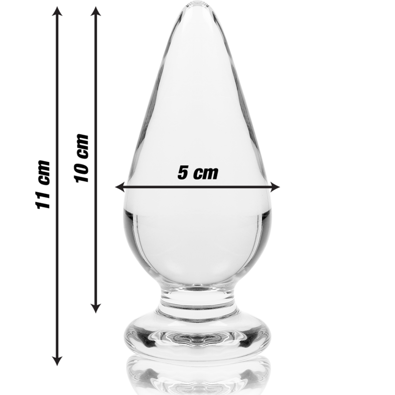 Nebula Series By Ibiza - Modello 4 Plug Anale Vetro Borosilicato Trasparente 11 Cm Ø 5 Cm - immagine 3