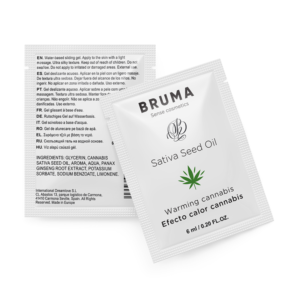 Bruma - Gel Scorrevole All''olio Di Semi Di Sativa Gusto Cannabis Riscaldante 6 Ml