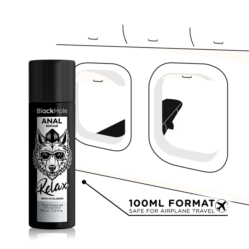 Black Hole - Riparatore Anale A Base D'acqua Relax Con Ialuronico 100 Ml - immagine 5