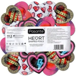Pasante - Preservativi Rosso a Forma di Cuore 144 Unità