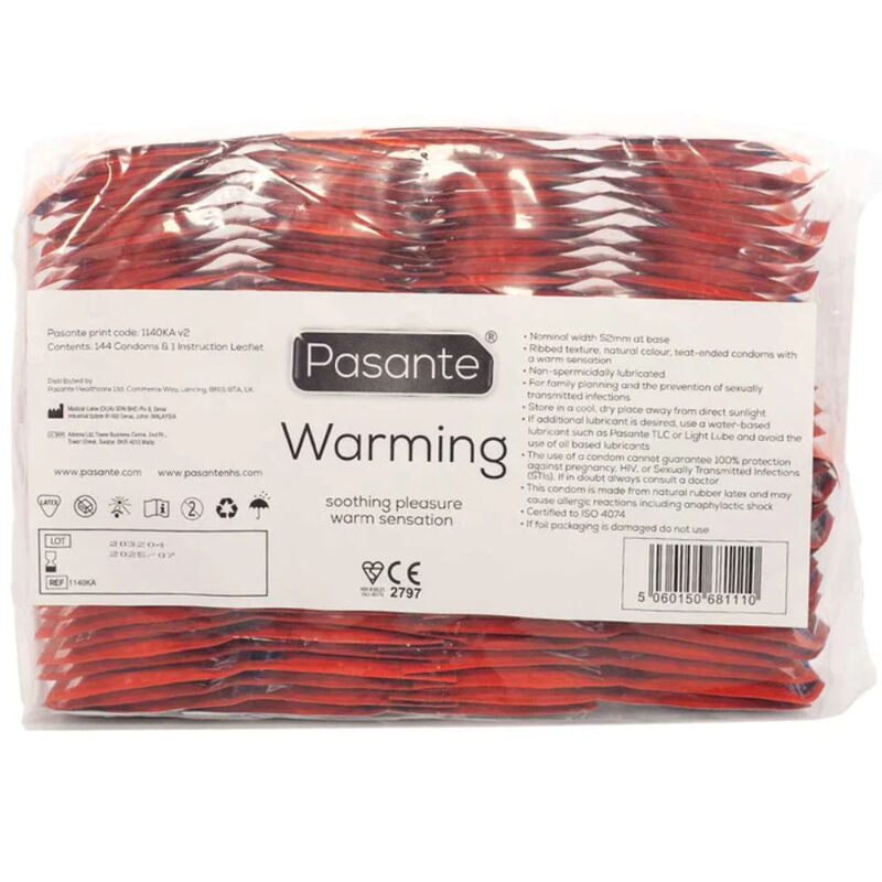 Pasante - Busta per Preservativi Effetto Riscaldante 144 Unità - immagine 3