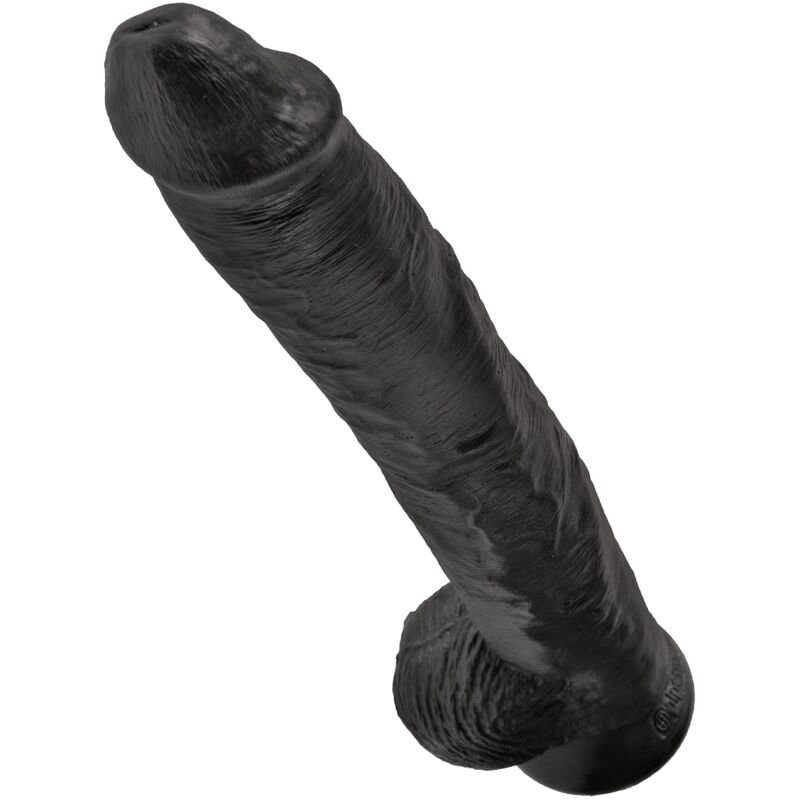 King Cock - Pene Realistico con Sfere 30.5 Cm Nero - immagine 4