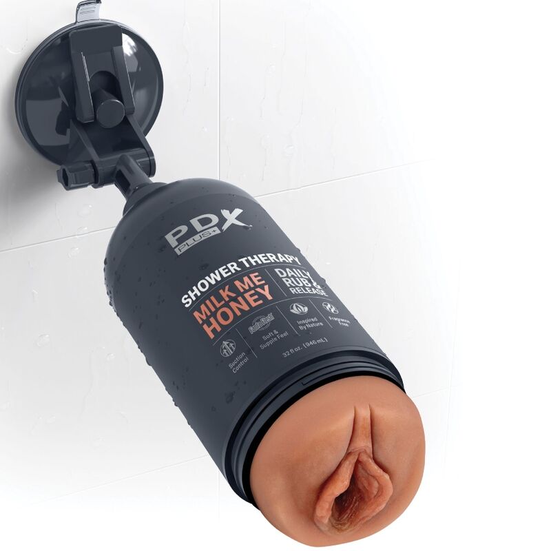 Pdx Plus - Masturbatore Stroker Design Discreto della Bottiglia Milk Me Honey Candy Shampoo - immagine 3