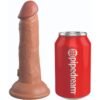 King Cock - Elite Dildo Realistico in Silicone 15.2 Cm Caramel