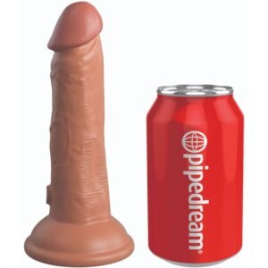 King Cock - Elite Dildo Realistico in Silicone 15.2 Cm Caramel
