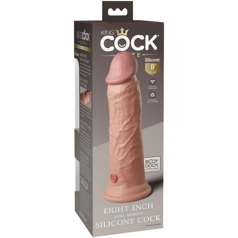 King Cock - Elite Dildo Realistico in Silicone 20.3 Cm - immagine 6