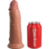 King Cock - Elite Dildo Realistico Vibrante e Silicone 20.3 Cm Caramel