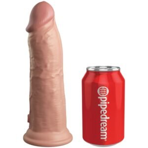 King Cock - Elite Dildo Realistico Vibrante E Silicone 20.3 Cm
