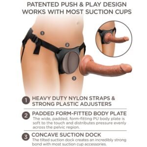 King Cock - Elite Comoda Imbracatura Regolabile Con Dildo 17.8 Cm