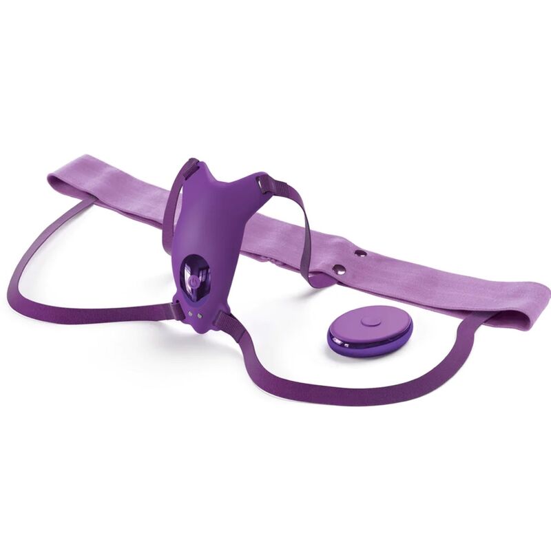 Fantasy For Her - Pettorina con Farfalla Vibrante, Ricaricabile e Telecomando Viola - immagine 2