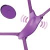 Fantasy For Her - Pettorina con Farfalla Vibrante, Ricaricabile e Telecomando Viola
