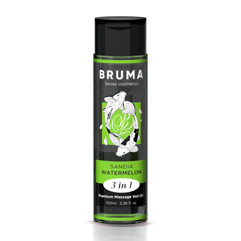 Bruma - Olio Da Massaggio Premium Effetto Calore Sapore Anguria 3 In 1 - 100 Ml - immagine 2