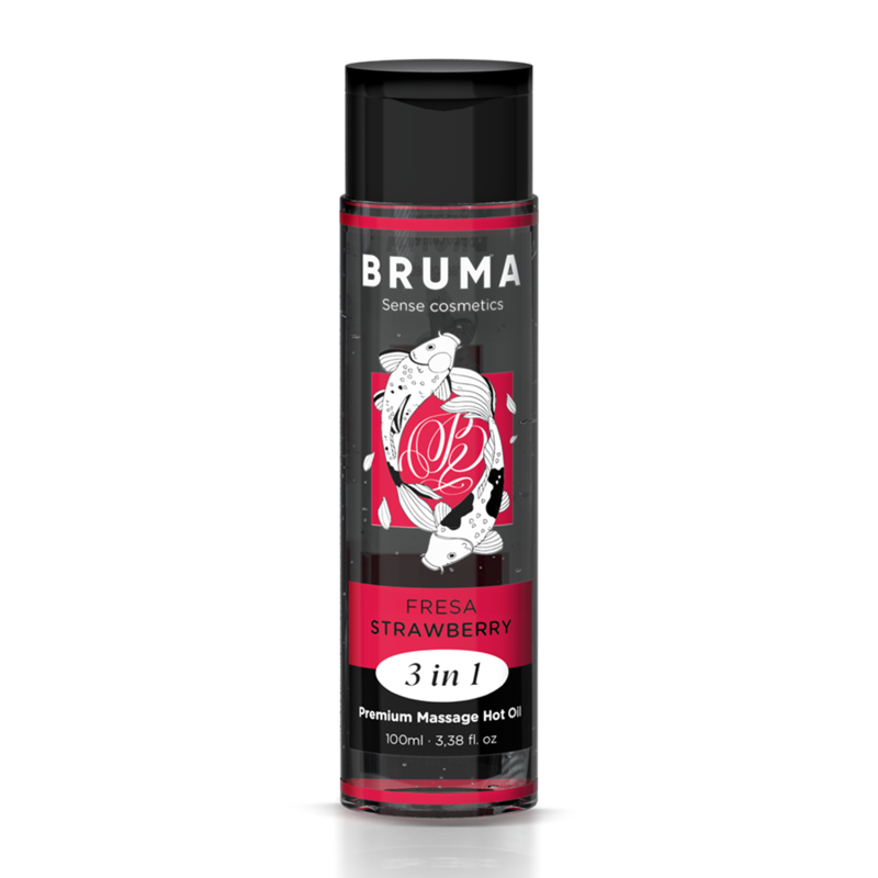 Bruma - Olio Da Massaggio Premium Effetto Calore Sapore Fragola 3 In 1 - 100 Ml - immagine 2