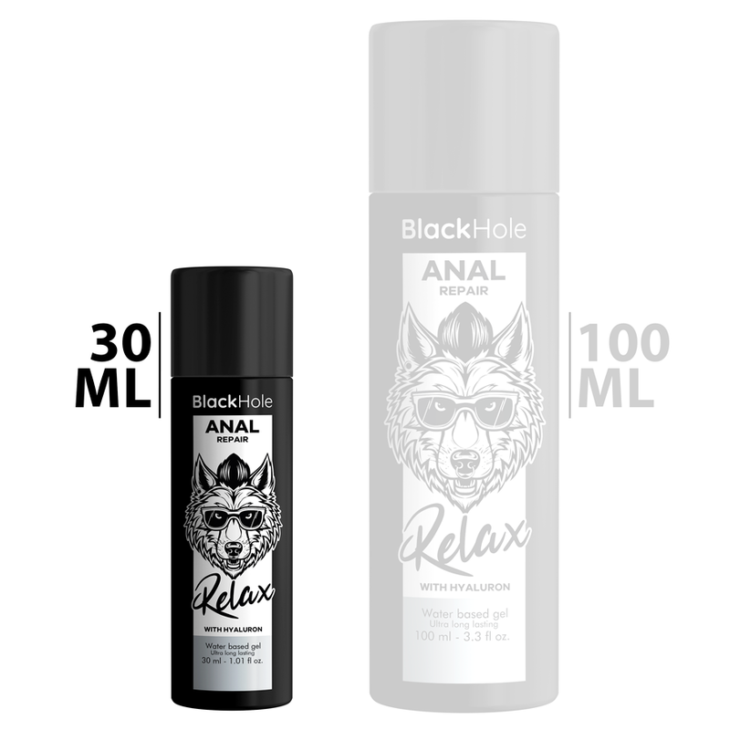 Black Hole - Riparatore Anale a Base D'acqua Relax con Ialuronico 30 Ml - immagine 2
