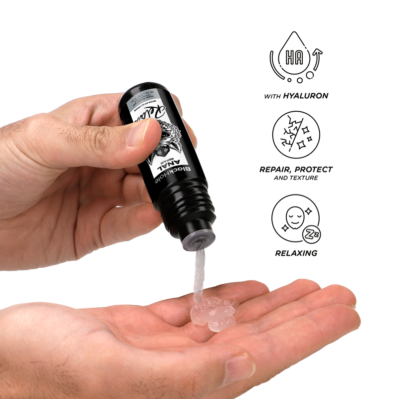 Black Hole - Riparatore Anale a Base D'acqua Relax con Ialuronico 30 Ml - immagine 3