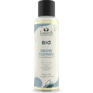 Intimateline Luxuria - Olio da Massaggio ai Fiori di Neve Bio 100 Ml