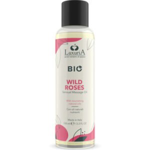 Intimateline Luxuria - Olio da Massaggio Bio alla Rosa Selvatica 100 Ml