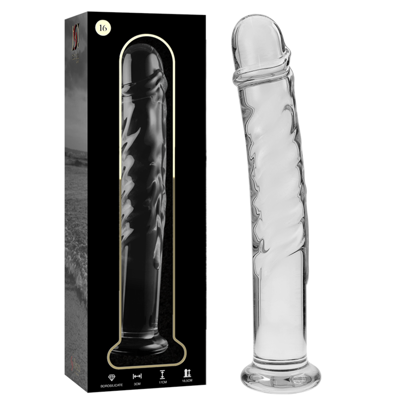 Nebula Series By Ibiza - Modello 16 Dildo in Vetro Borosilicato Trasparente 18.5 Cm Ø 3 Cm - immagine 2