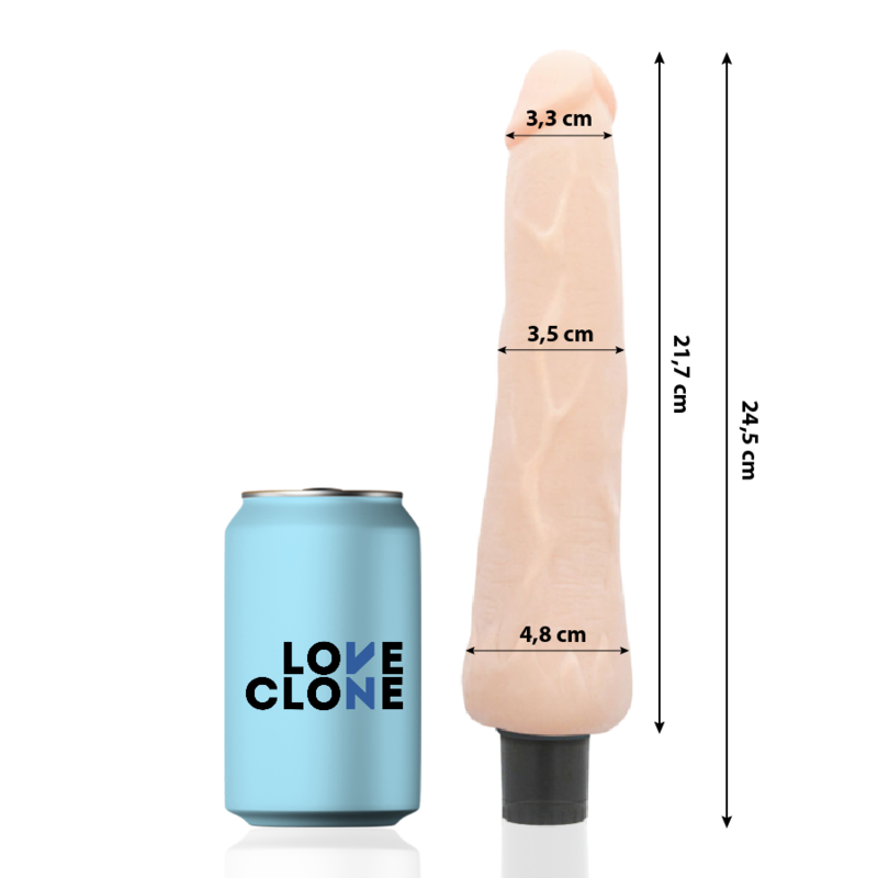 Loveclone - Vibratore Autolubrificante Ragnar 24.5 Cm Ø 3.5 Cm - immagine 2