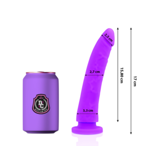 Delta Club - Toys Dildo Medico Lilla in Silicone 17 Cm Ø 3 Cm