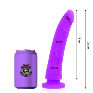 Delta Club - Toys Dildo Medico Lilla in Silicone 20 Cm Ø 4 Cm