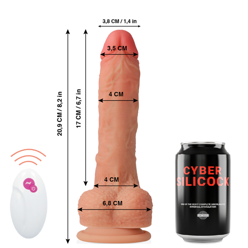 Cyber Silicock - Telecomando Realistico Master Huck 20.9 Cm Ø 4 Cm - immagine 2
