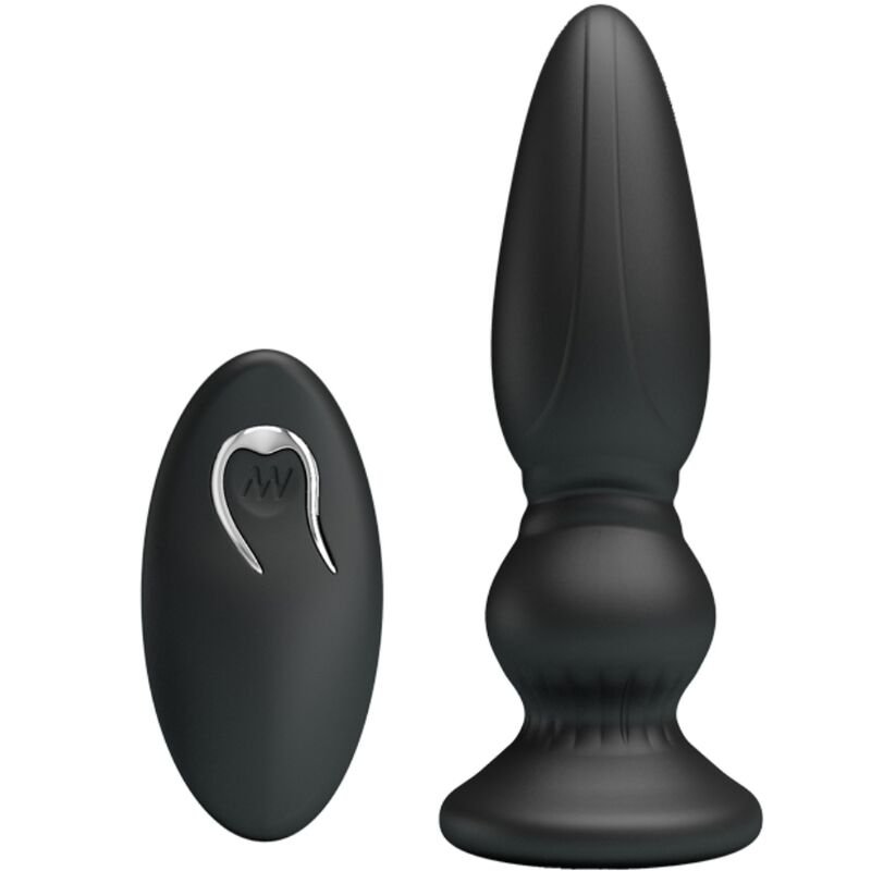 Mr Play - Potente Vibratore Telecomando Plug Anale Nero - immagine 2