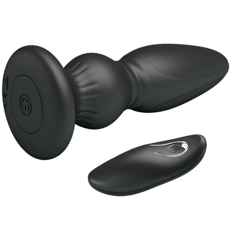 Mr Play - Potente Vibratore Telecomando Plug Anale Nero - immagine 3