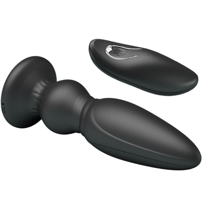 Mr Play - Potente Vibratore Telecomando Plug Anale Nero - immagine 4
