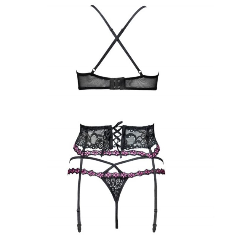 Livco Corsetti Fashion - Snehana Lc 90443 Reggiseno + Reggiseno + Slip Nero - immagine 4