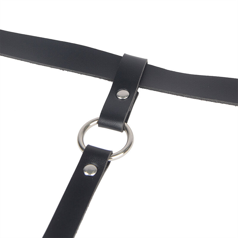 Subblime - Catena in Pelle per Gambe Nera Taglia Unica - immagine 5