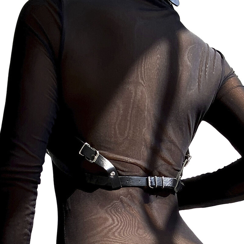 Subblime - Pettorina in Pelle Nera Taglia Unica - immagine 3
