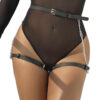 Subblime - Cintura in Pelle Nera Taglia Unica
