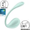 Satisfyer - Stimolatore Punto G Petale Liscio Verde Acqua App Gratuita