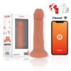 Oninder - Dildo Vibratore Medio Bogotá 9 Velocità Naturale 20 Cm Ø 4.2 Cm - App Gratuita