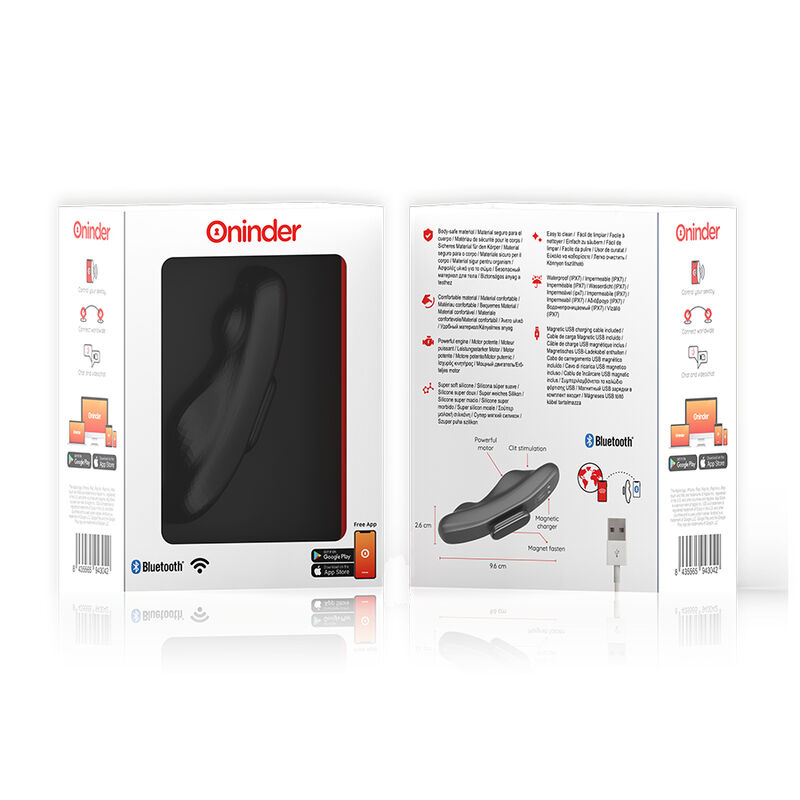 Oninder - Vibratore Ricaricabile Manila Panty 9 Velocità 9.6 Cm X 2.6 Cm - App Gratuita - immagine 6
