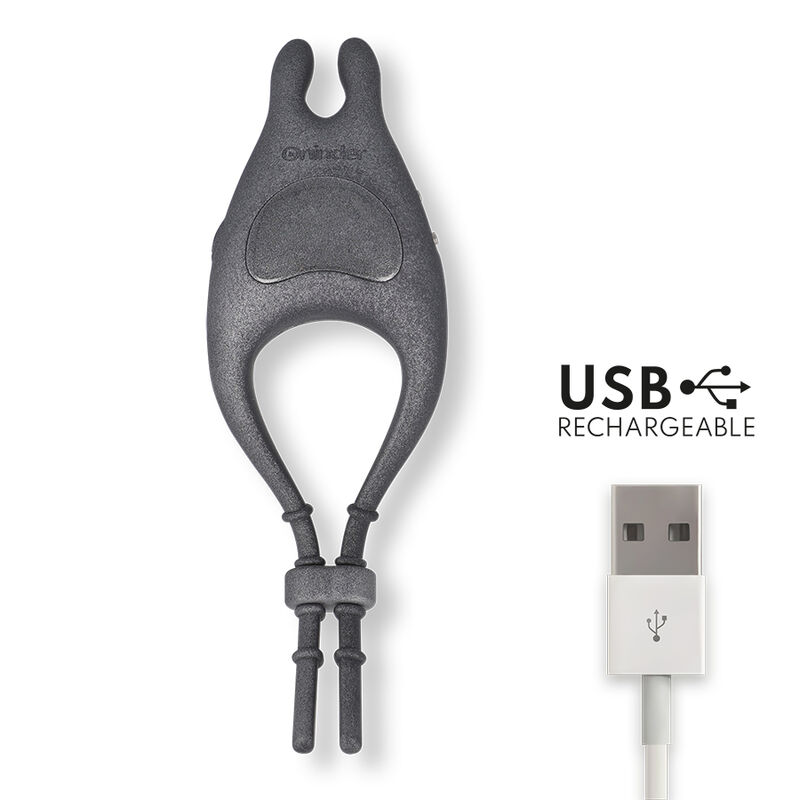 Oninder - Anello Vibratore Regolabile Ricaricabile Pampa con Stimolatore Clitoride 10 Velocità - App Gratuita - immagine 3