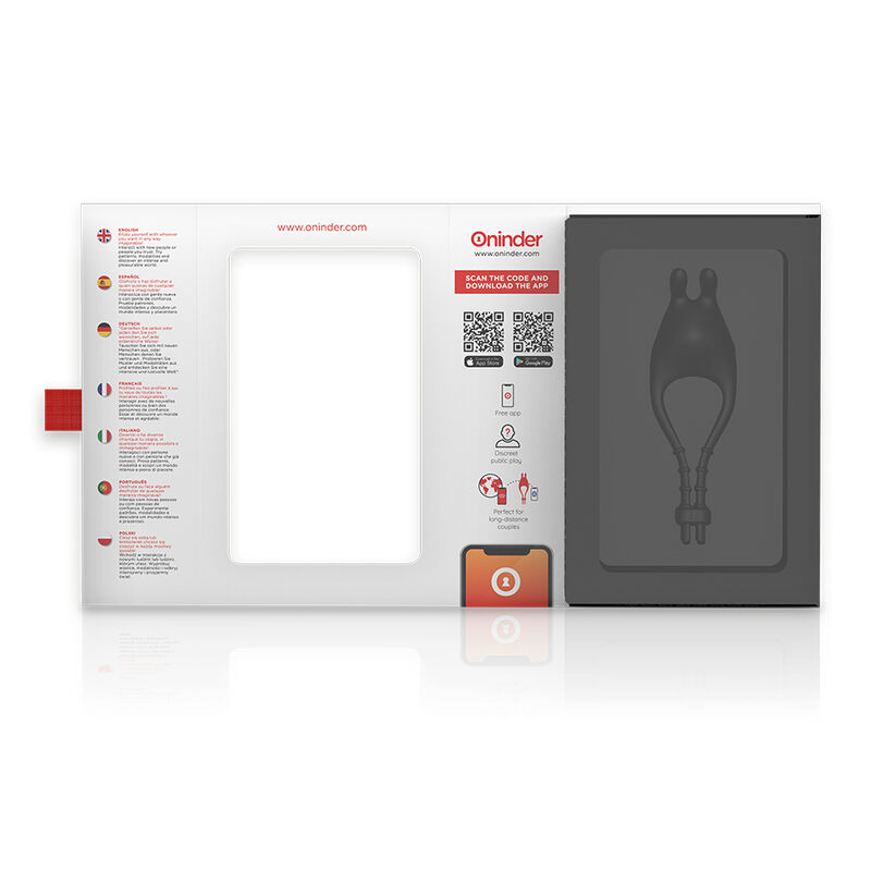 Oninder - Anello Vibratore Regolabile Ricaricabile Pampa con Stimolatore Clitoride 10 Velocità - App Gratuita - immagine 6