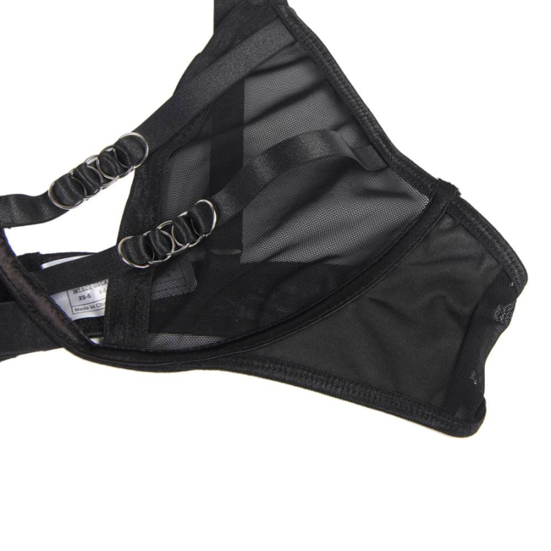 Subblime - Set Due Pezzi di Reggiseno Trasparente e Strisce S/M - immagine 5
