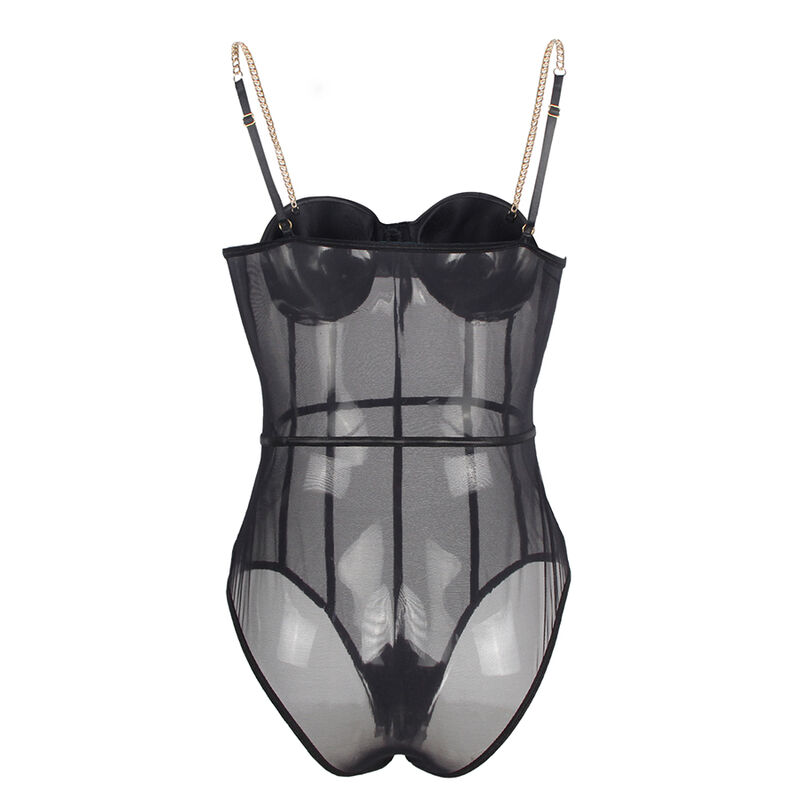 Subblime - Body con Bretelle a Catena Nera - immagine 6