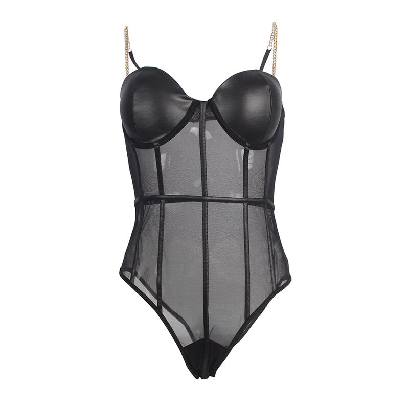 Subblime - Body con Bretelle a Catena Nera - immagine 5