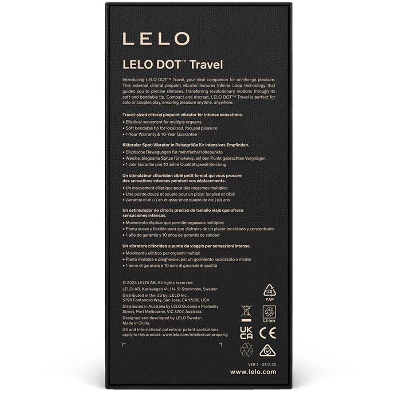 Lelo - Dot Travel Stimolatore Clitoride Viola - immagine 3